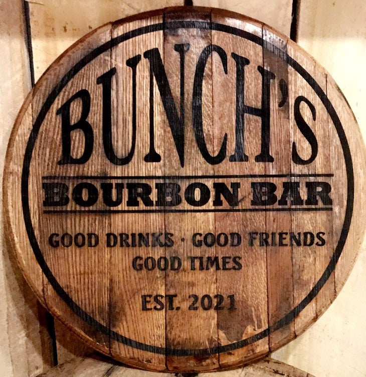 Custom Bourbon Barrel Head